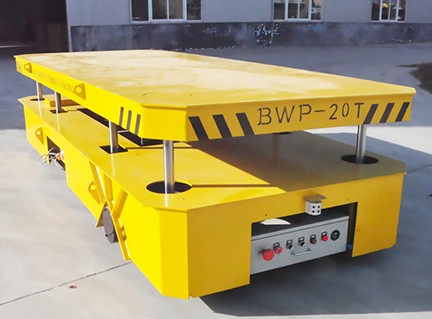 Rubber Wheel Battery Transfer Cart